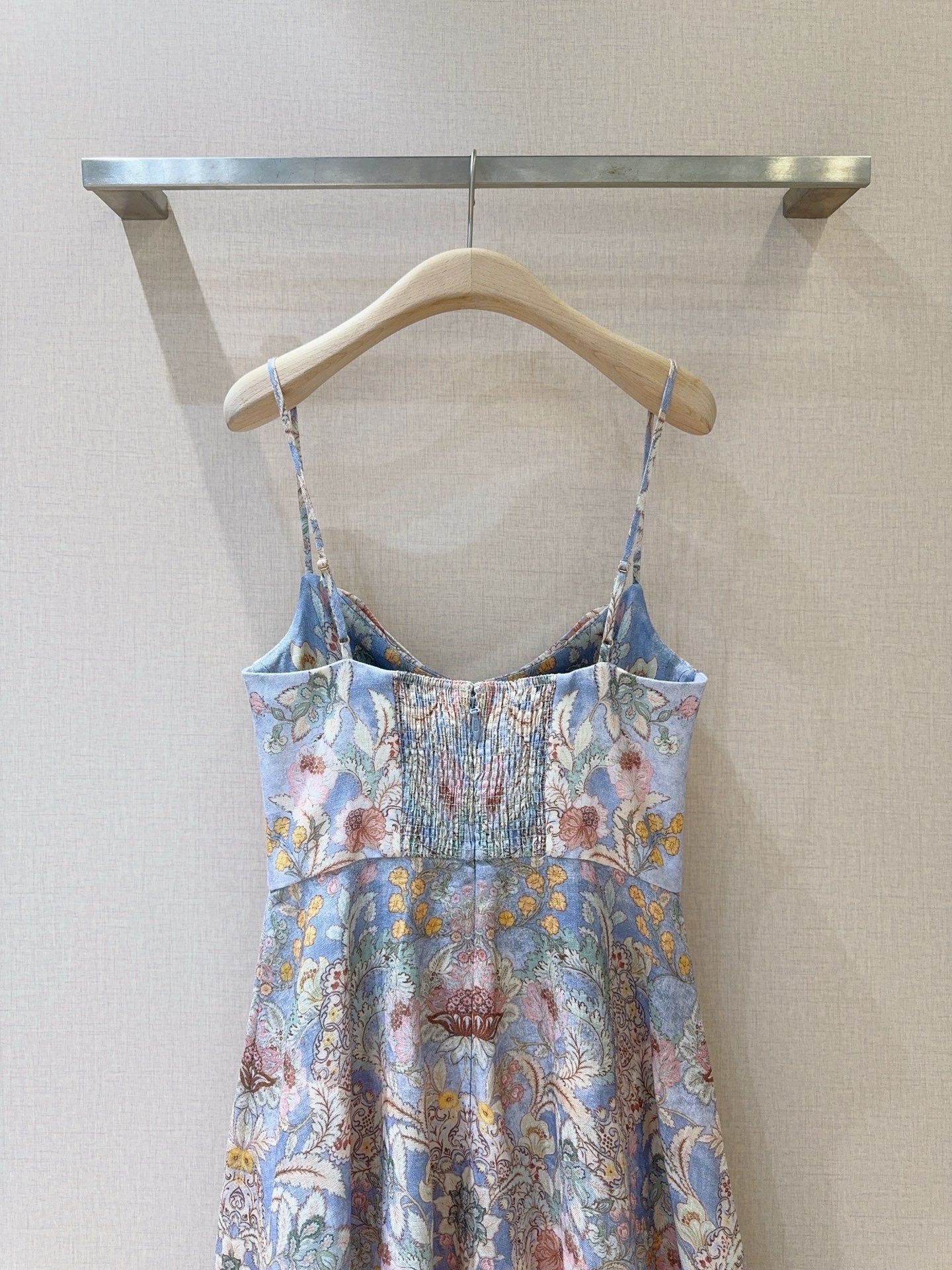 ZIMMERMANN 26S PATTERNED SPAGHETTI STRAP DRESS STYLE 73