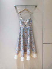 ZIMMERMANN 26S PATTERNED SPAGHETTI STRAP DRESS STYLE 73