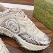 GG RIPPLE SNEAKER Cream SILVER