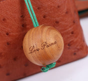 EXTRA POCKET L19 IN RED BROWN OSTRICH LEATHER