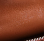 EXTRA POCKET L19 IN RED BROWN OSTRICH LEATHER