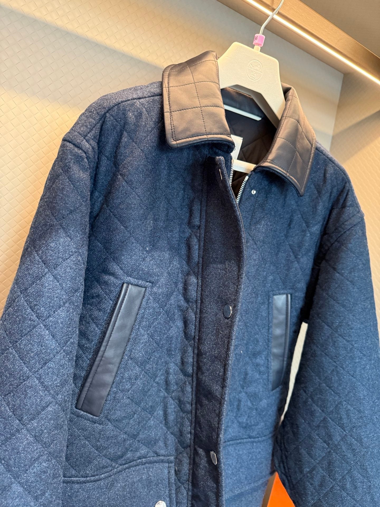 HERMES 25S QUILTED COTTON JACKET 376