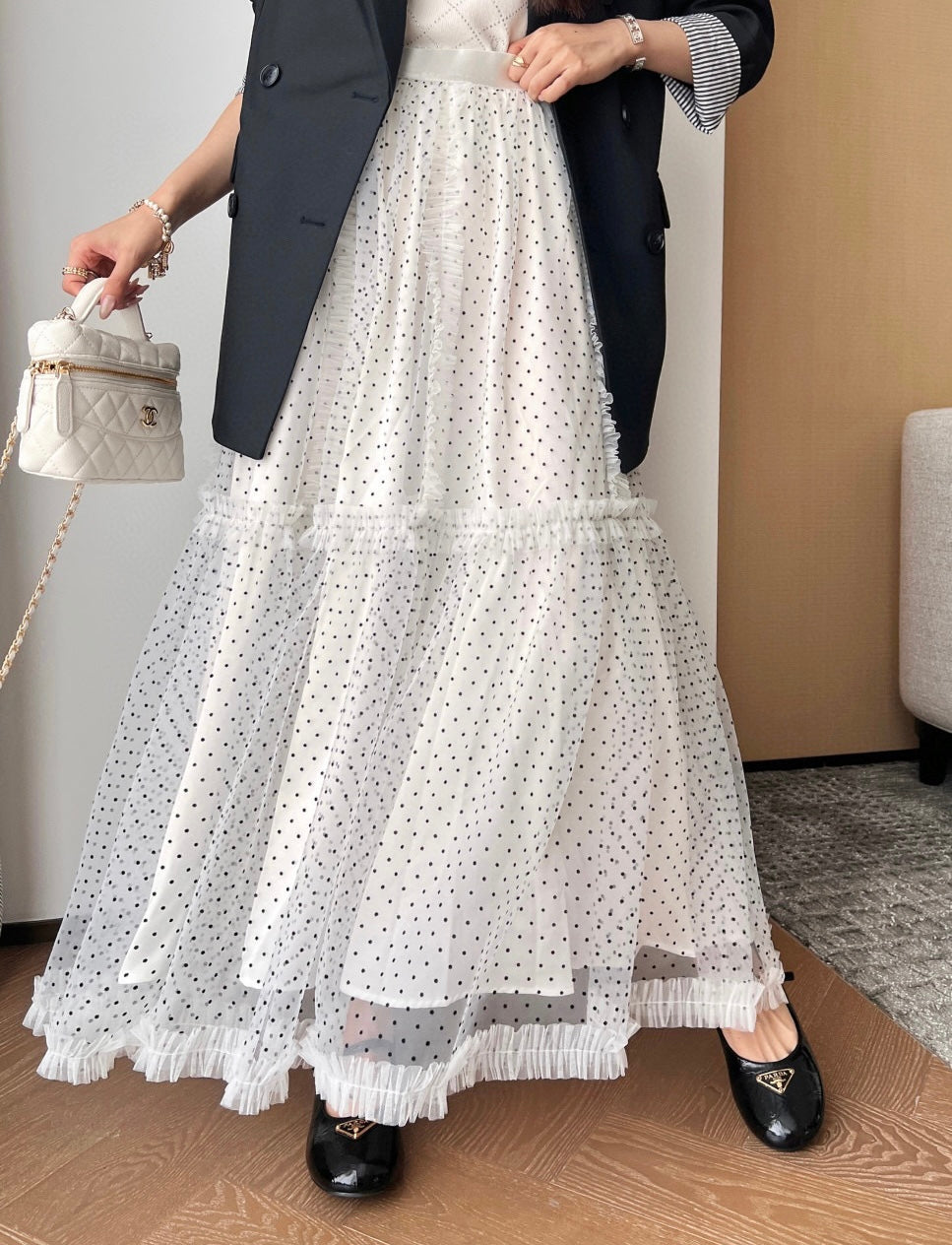 DIOR 25S LONG TULLE SKIRT STYLE 026