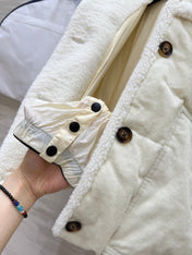 MONCLER 25S VELVET FUR JACKET 306106