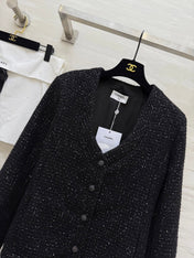 CHANEL 25S SEQUIN-EMBELLISHED TWEED JACKET 476