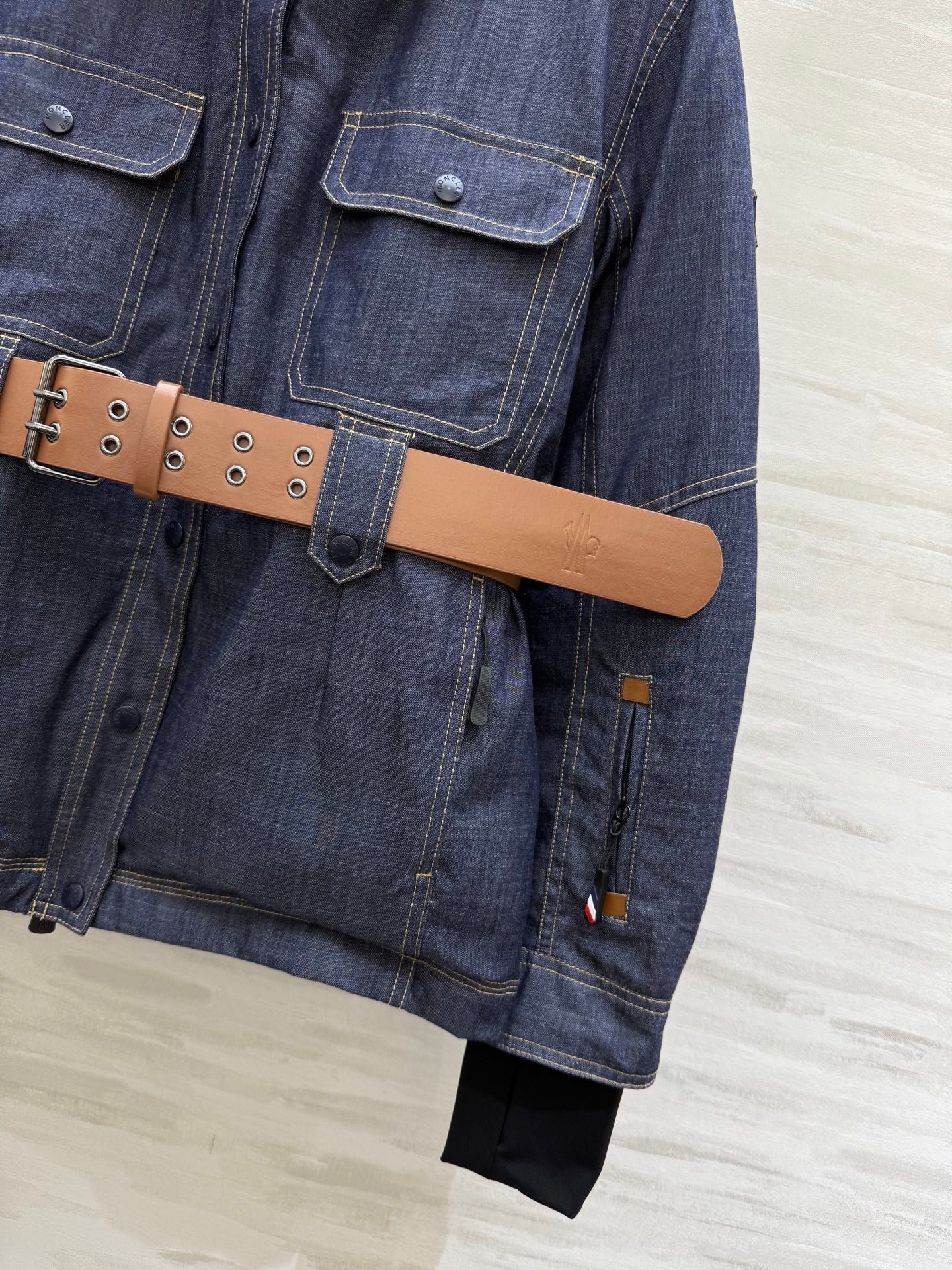 MONCLER 25S DENIM DOWN JACKET 344
