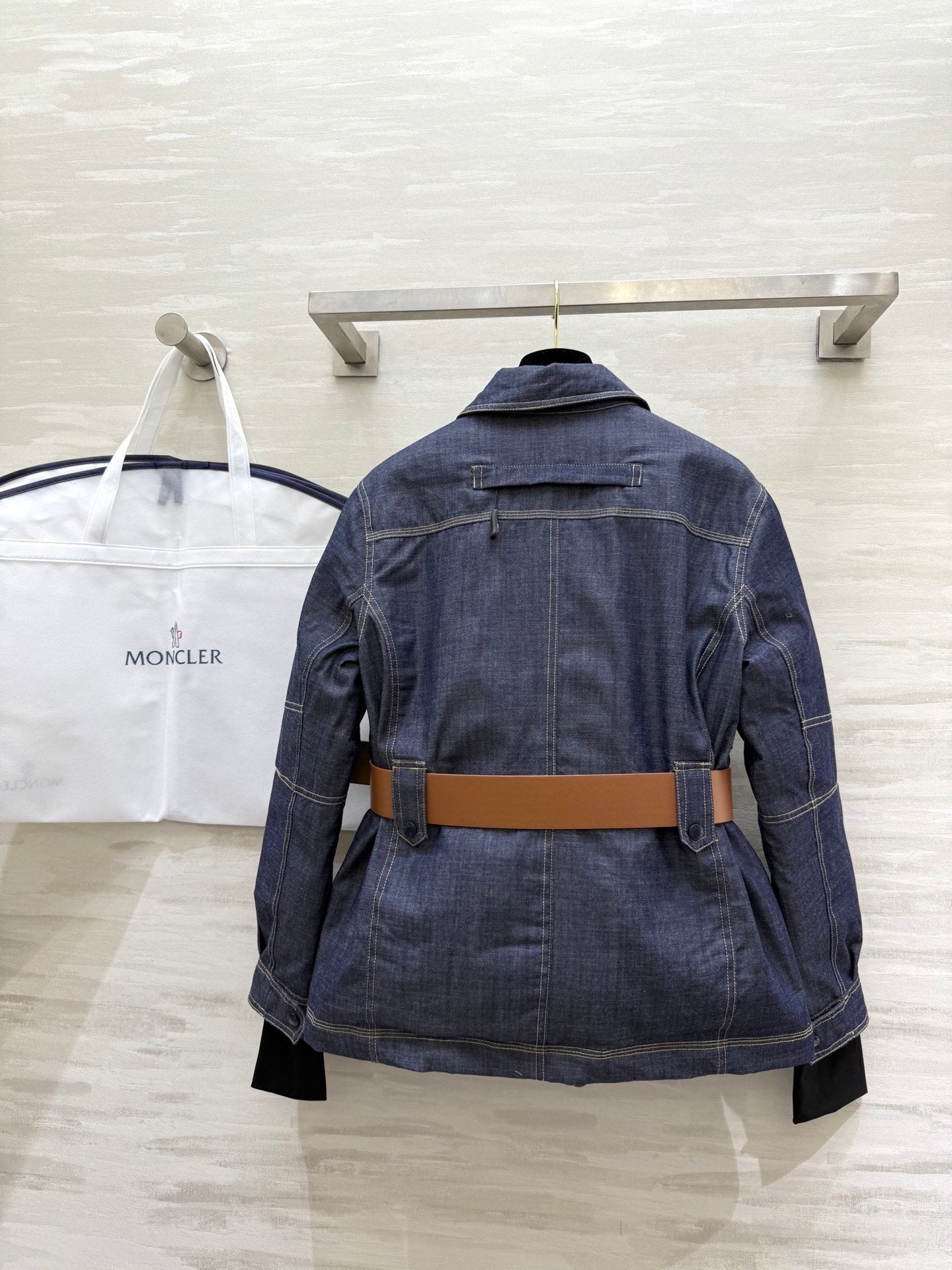 MONCLER 25S DENIM DOWN JACKET 344