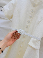 DIOR 26S SHORT-SLEEVE LONG DRESS 1071
