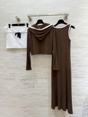 CHANEL 26S JACKET AND SLEEVELESS DRESS SET 961