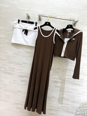 CHANEL 26S JACKET AND SLEEVELESS DRESS SET 961