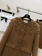 CHANEL 26S WOOL JACKET AND SKIRT SET 869