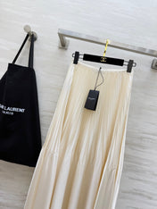 YSL 26S PLEATED MIDI SKIRT 270