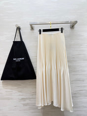 YSL 26S PLEATED MIDI SKIRT 270