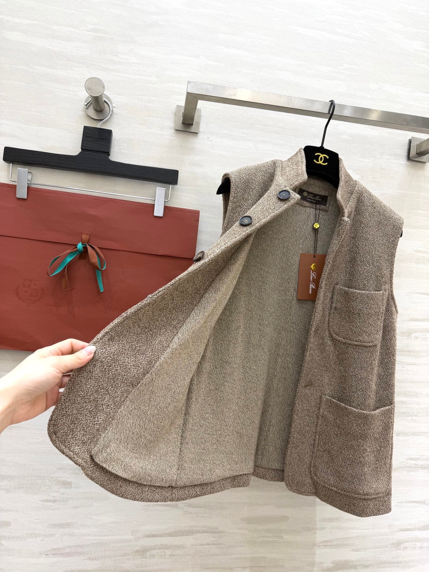 LORO PIANA 26S KNIT VEST JACKET 660