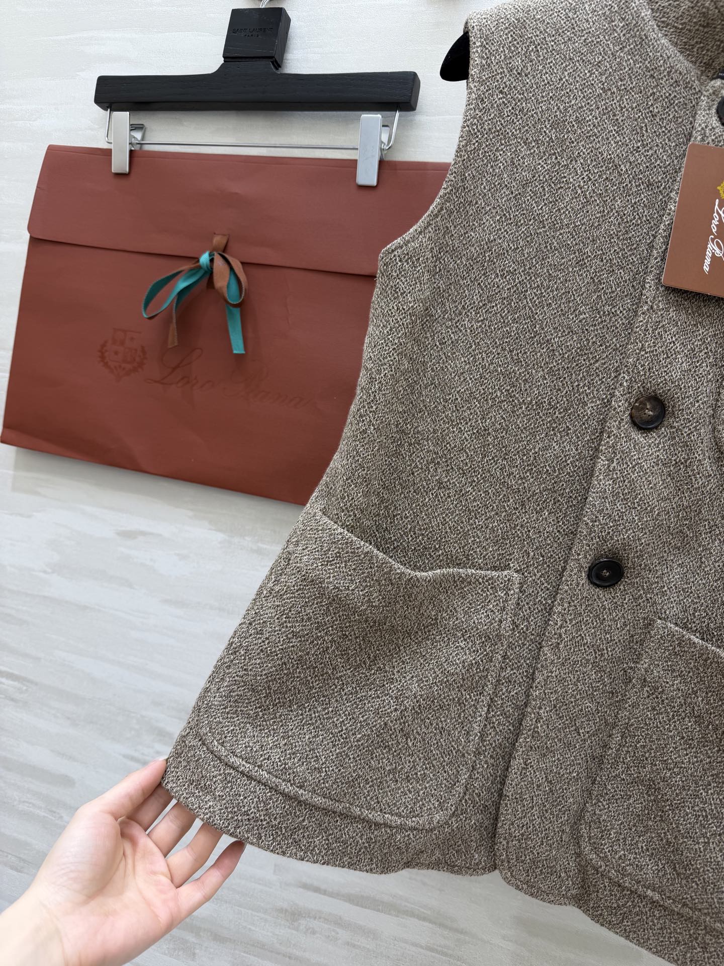 LORO PIANA 26S KNIT VEST JACKET 660