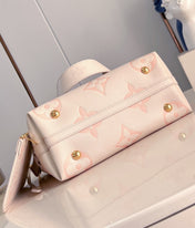 CARRYALL PM 29 LIGHT PINK MONOGRAM GRAINED COWHIDE LEATHER