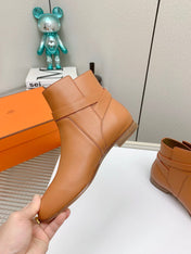 WOMEN'S NEO ANKLE BOOT IN BRONZE BROWN CALFSKIN