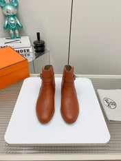 WOMEN'S NEO ANKLE BOOT IN ALLOY ORANGE CALFSKIN