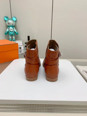 WOMEN'S NEO ANKLE BOOT IN ALLOY ORANGE CALFSKIN