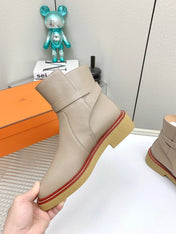 BOTINES HISTORY BOOTS IN DESERT BROWN CALFSKIN