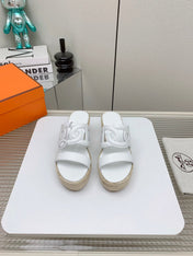 ITHEA 85 MM ESPADRILLE IN WHITE CALFSKIN