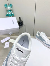 SNEAKER WITH TRIOMPHE IN AIR FORCE MIX WHITE CALFSKIN