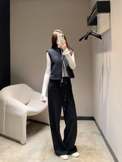 CHANEL 25S KNIT BLAZER AND DRAWSTRING PANTS SET 387