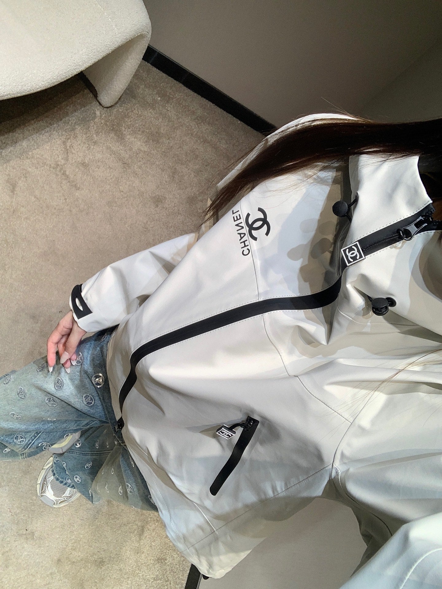 CHANEL 25S HOODED SPORTS JACKET 449