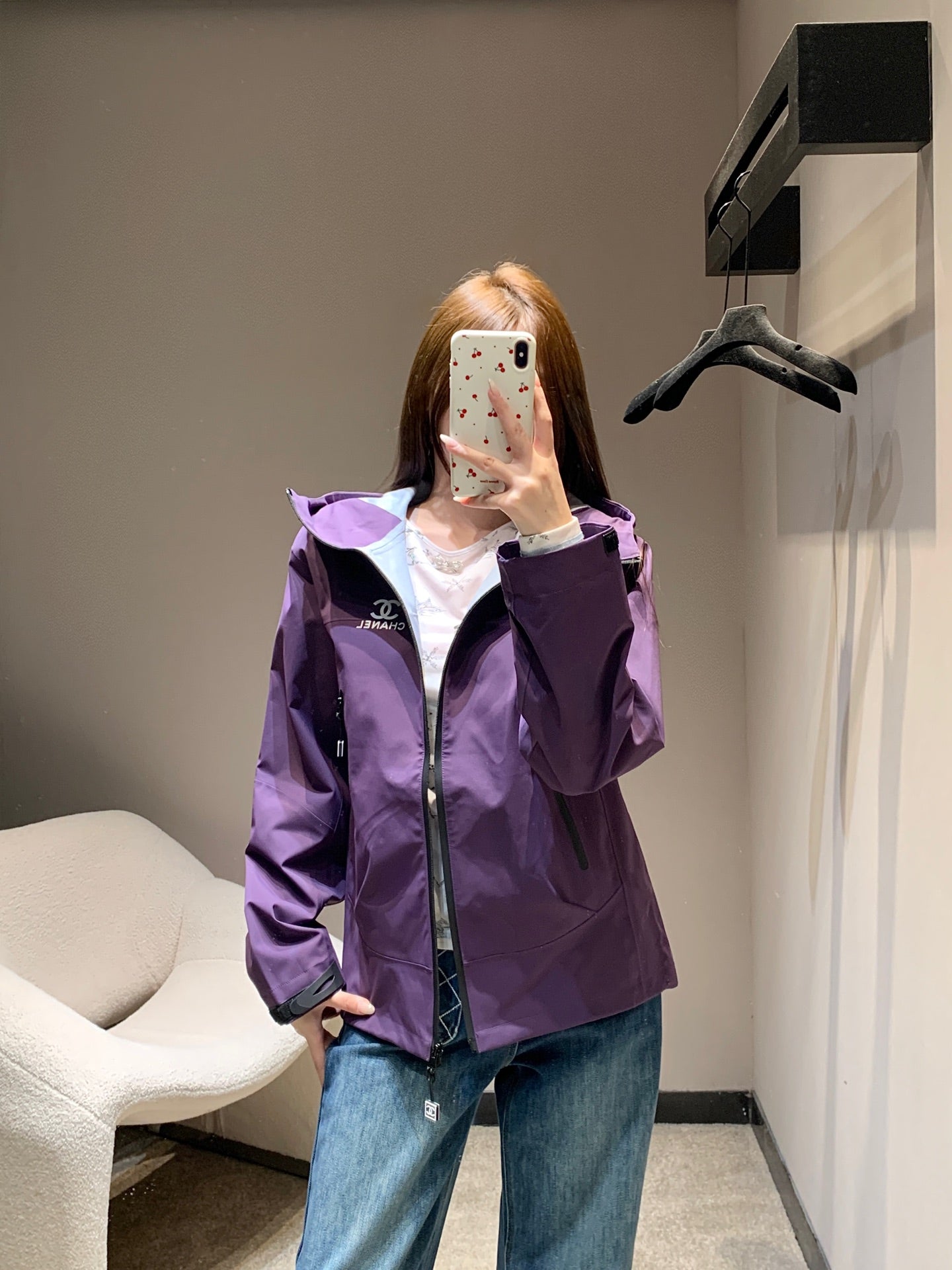 CHANEL 25S HOODED SPORTS JACKET 446