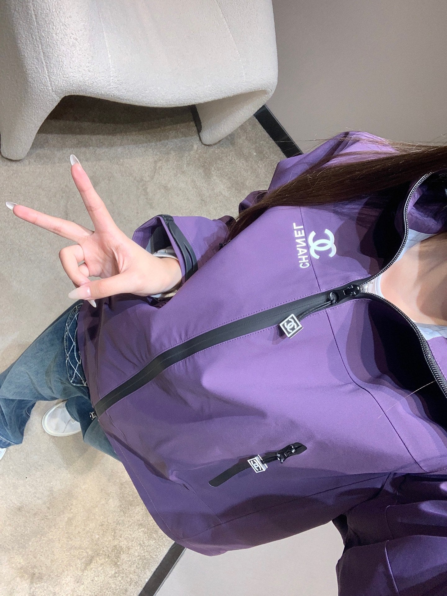 CHANEL 25S HOODED SPORTS JACKET 446
