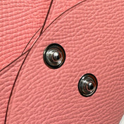 CALVI DUO COMPACT CARD HOLDER IN LIGHT PINK EPSOM CALFSKIN