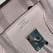 HERMES 25S MEDIUM BIRKIN 25 IN PINK BABY CALFSKIN SILVER HARDWARE