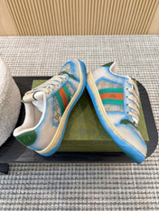 GUCCI 26S SNEAKERS IN BLUE GRADIENT CANVAS