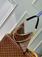 LUCKY TRUNK 38 IN BROWN MONOGRAM CANVAS GOLD HARDWARE
