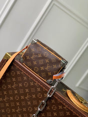 MINI SOFT TRUNK 18 IN BROWN MONOGRAM MACASSAR CANVAS