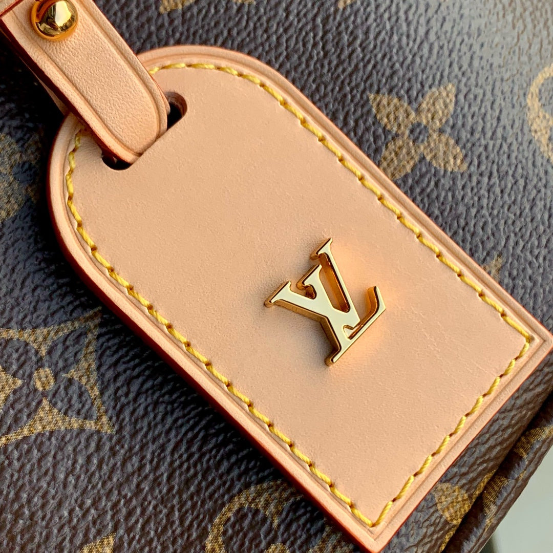 HIGH RISE FANNY PACK 38 IN BROWN MONOGRAM CANVAS