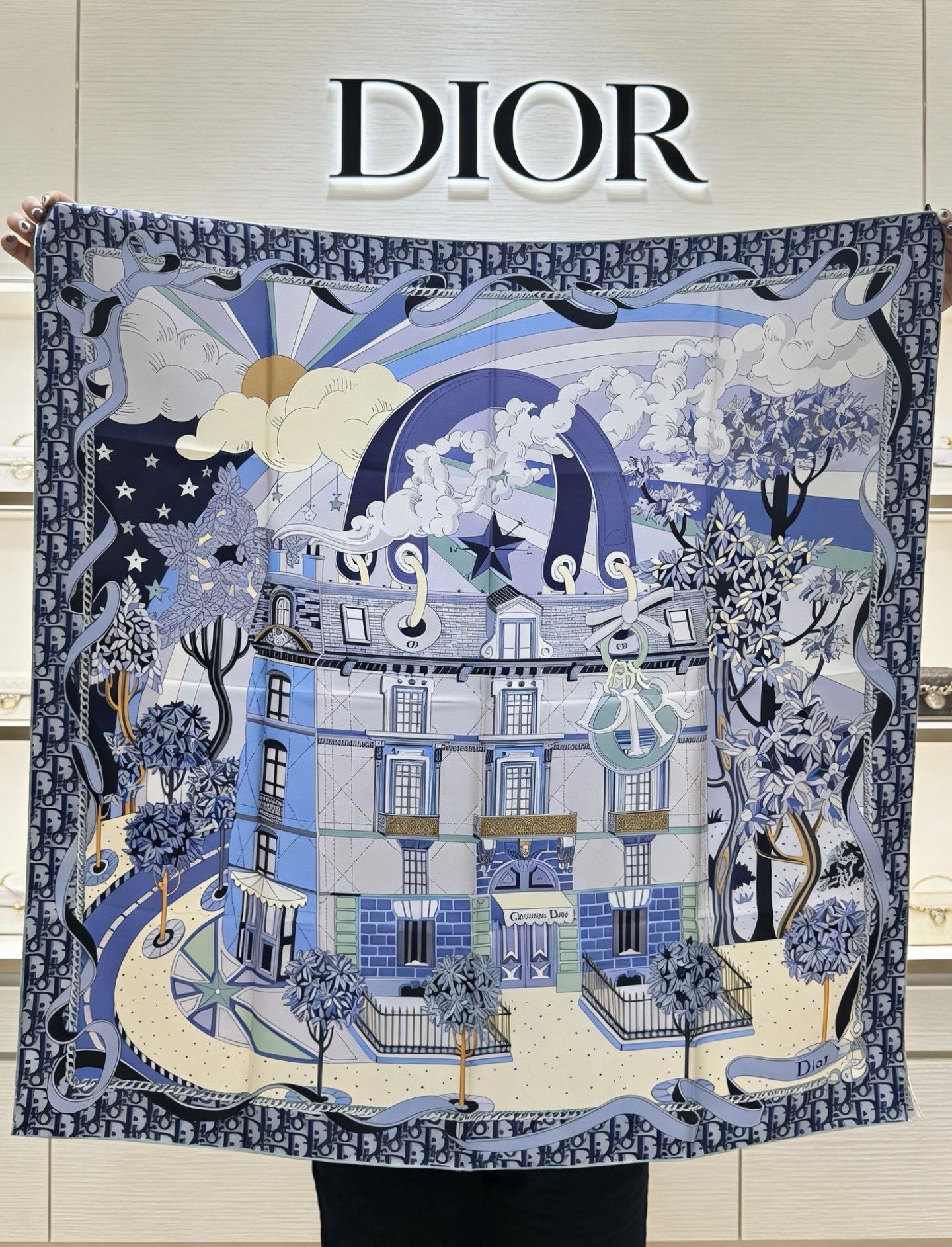 DIOR 26S SCARF 90 IN SILK 311992
