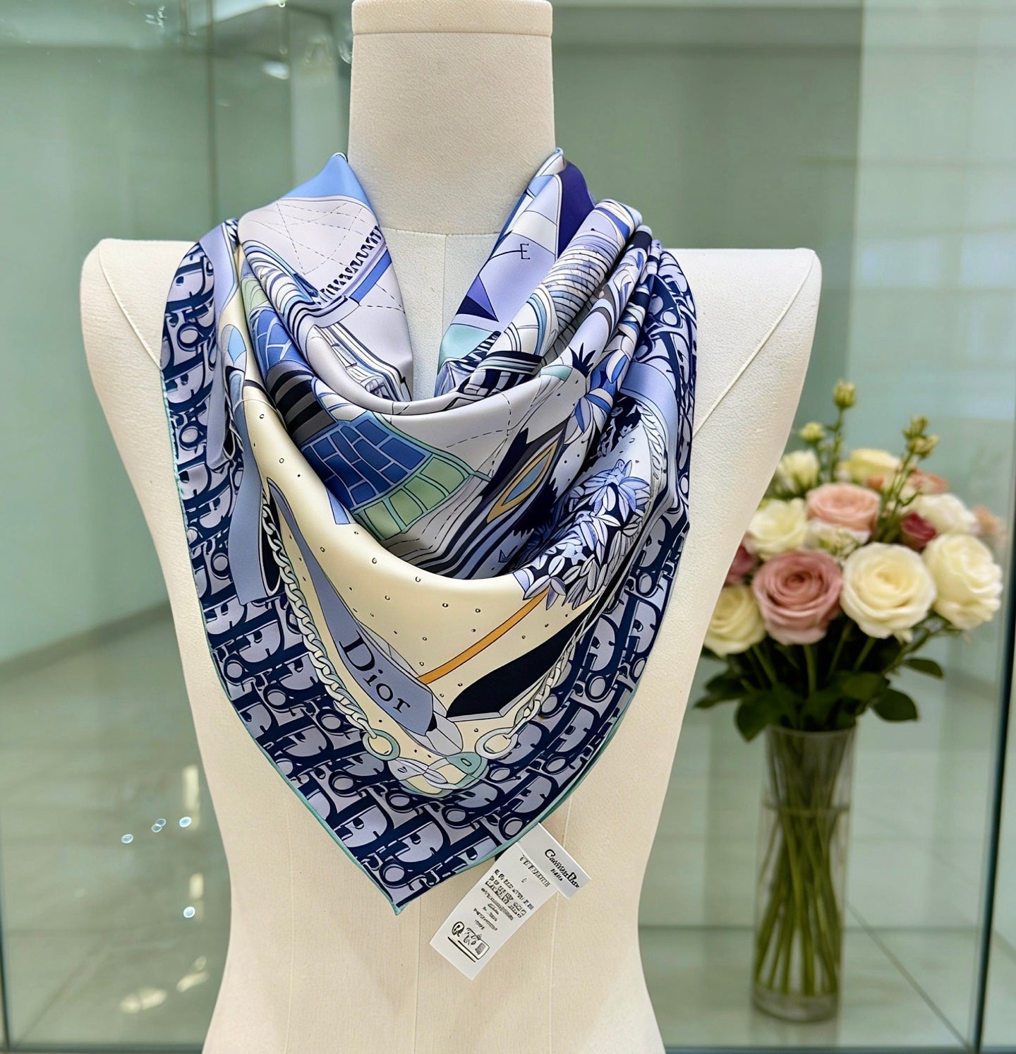 DIOR 26S SCARF 90 IN SILK 311992
