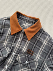 MIUMIU PLAID SHIRT STYLE 730