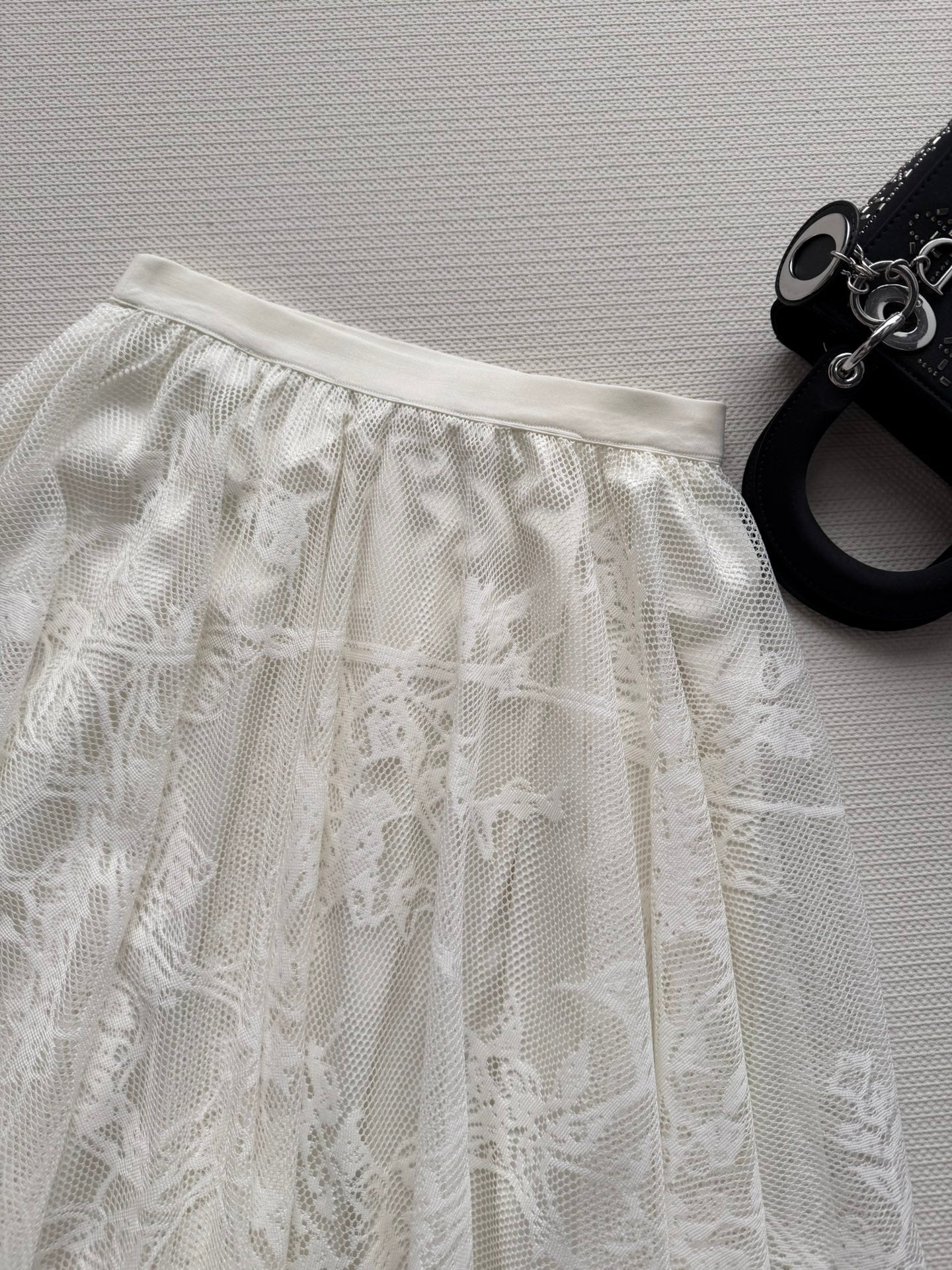 DIOR 26S LACE MESH SKIRT 1096