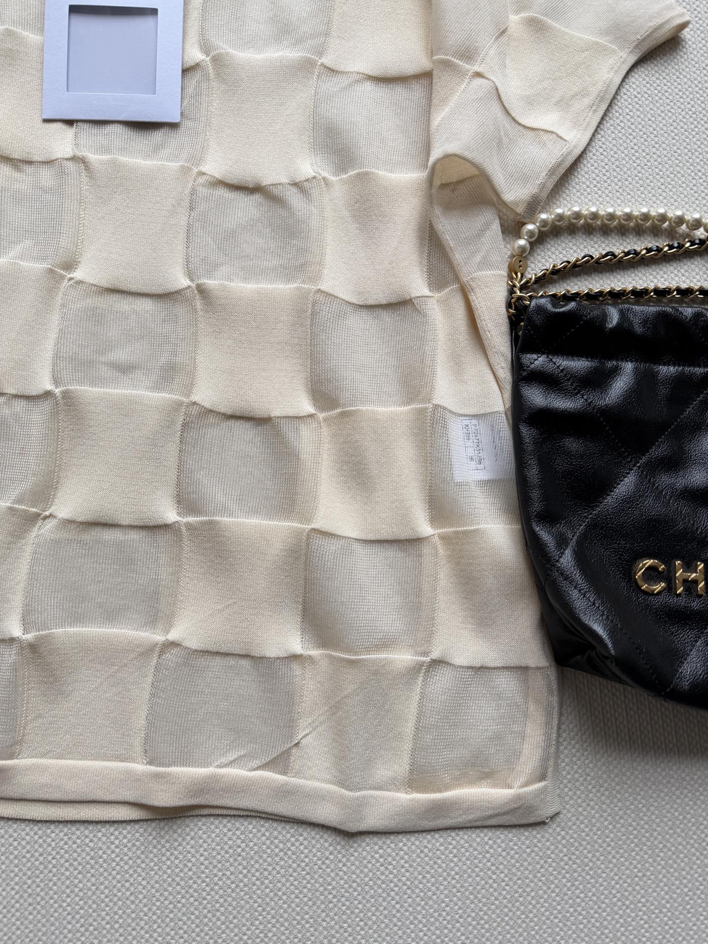 CHANEL 26S PLAID SHORT-SLEEVE SHIRT STYLE 1161