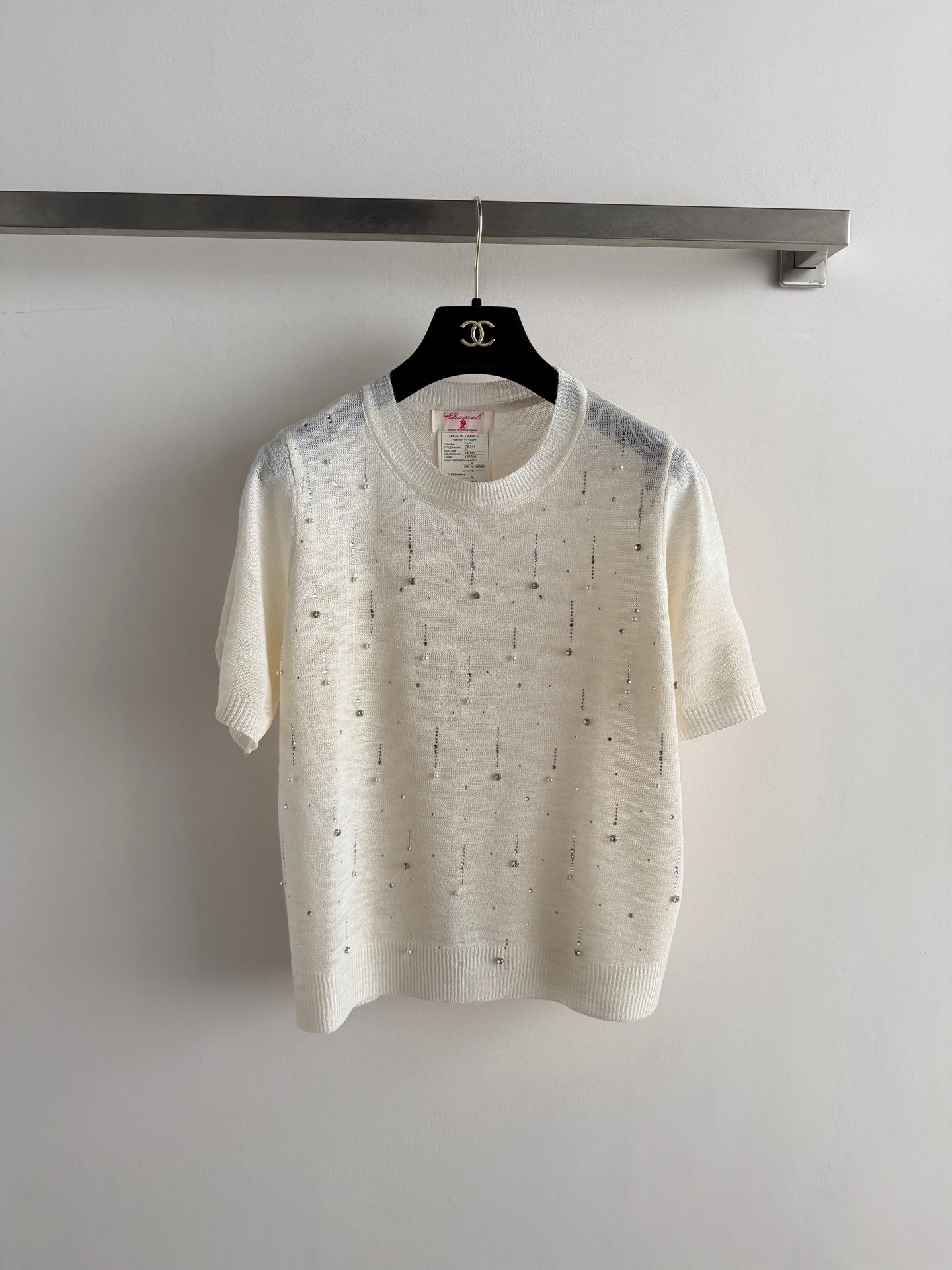 CHANEL 26S SHORT-SLEEVE KNIT TOP STYLE 1156