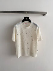 CHANEL 26S SHORT-SLEEVE KNIT TOP STYLE 1156
