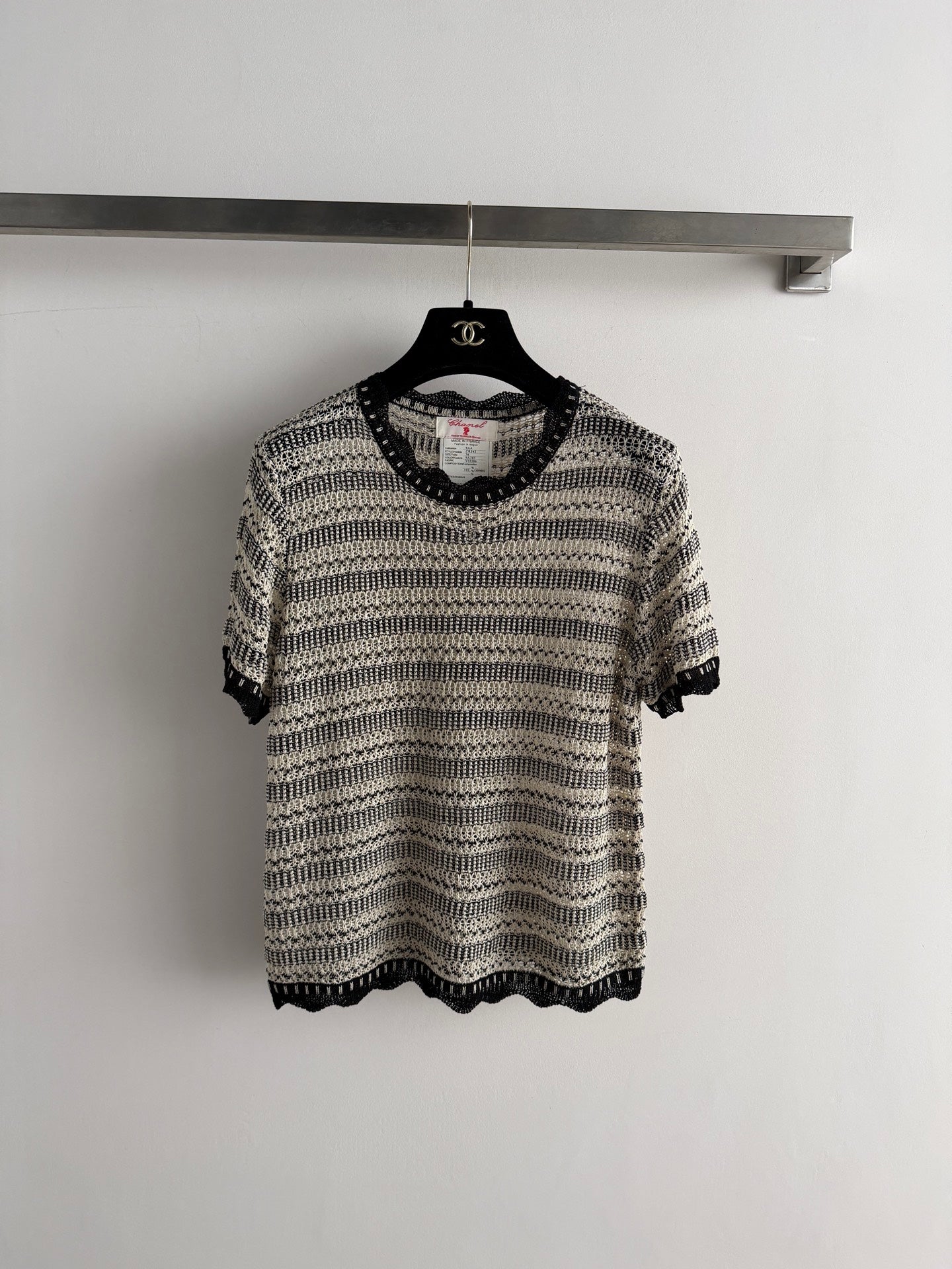 CHANEL 26S SHORT-SLEEVE KNIT TOP STYLE 1154