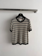 CHANEL 26S SHORT-SLEEVE KNIT TOP STYLE 1154
