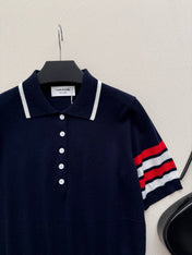 THOM 26S SHORT SLEEVE POLO KNIT TOP STYLE 236