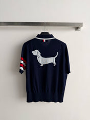THOM 26S SHORT SLEEVE POLO KNIT TOP STYLE 236