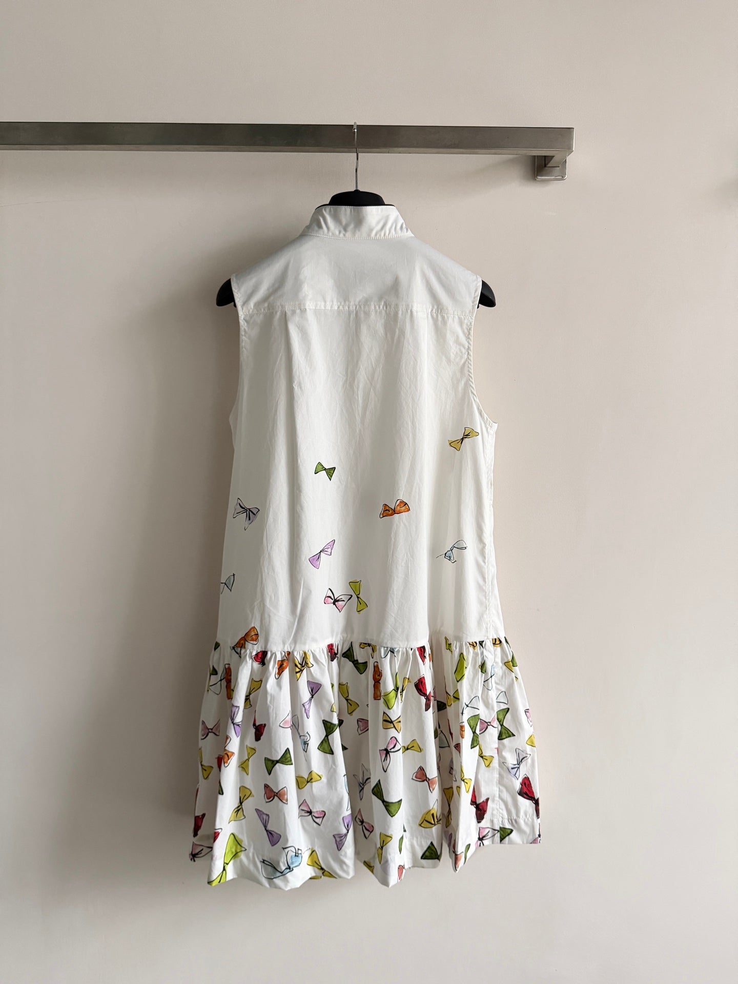 DIOR 26S SLEEVELESS PRINTED COTTON DRESS 1356