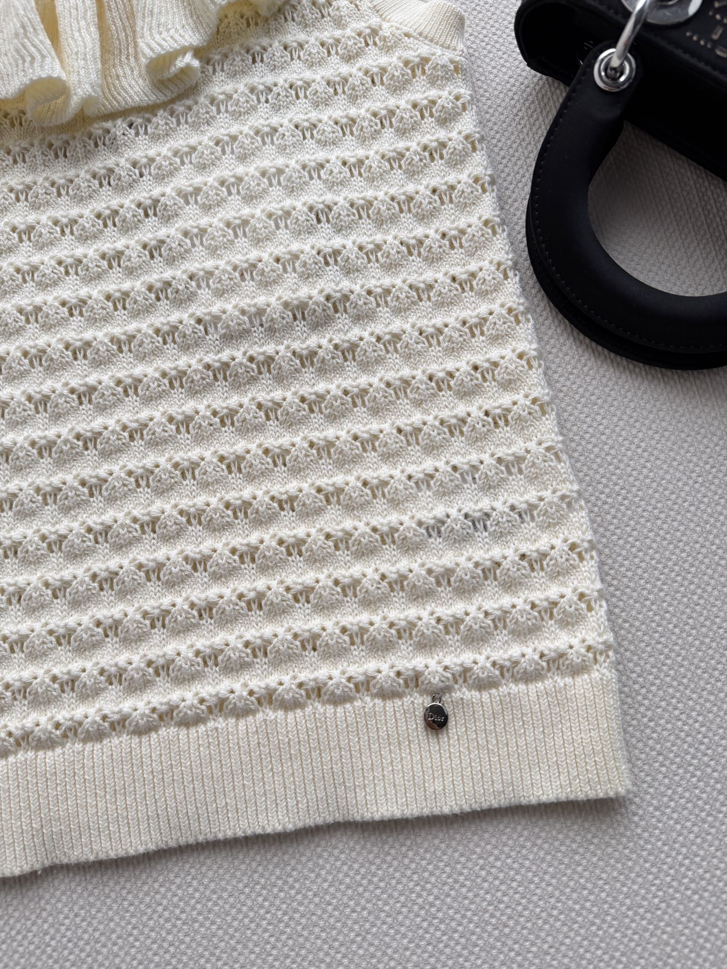 DIOR 26S PLEATED KNITTED VEST 1309