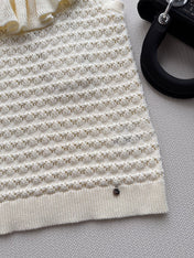 DIOR 26S PLEATED KNITTED VEST 1309